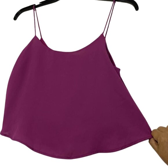 NWT Arden B. Magenta Draped Cami Top w/ Gold Chain Back – Sexy & Elegant - Picture 4 of 10
